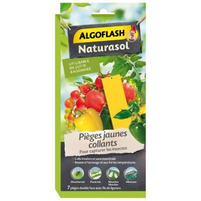 ALGOFLASH Pi&egrave;ges Jaunes Collants  Naturasol 7 Stickers