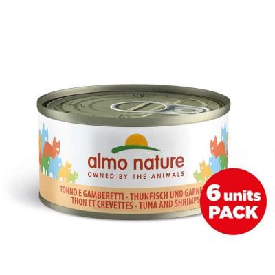 ALMO NATURE  HFC Natural thon et crevettes pour chat (70 g) 18 x 70g