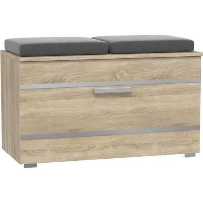 ALMORA - Meuble &agrave; chaussures - 85x45x35 cm - Banc &agrave; chaussures - Sonoma