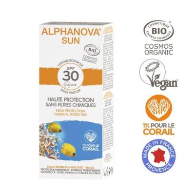 ALPHANOVA  Sun Crema Solar Sin Parfum Spf30 50gr