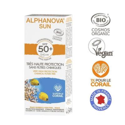 ALPHANOVA  Sun Crema Solar Sin Parfum Spf50+ 50gr