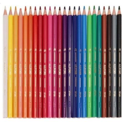 ALPINO  crayons de couleur junior 17,5 cm bois 24 pcs