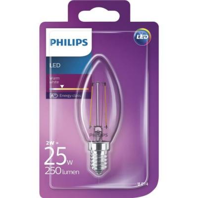 PHILIPS  LEDClassic 25W (2W) B35 E14 WW CL ND 1BC / 4 &Eacute;clairage