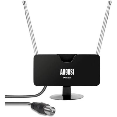AUGUST Antenne Tv Tnt - Antenne Num&eacute;rique Portable Pour Tuner Tv/t&eacute;l&eacute;vision Dvb-t/dab -  Dta230