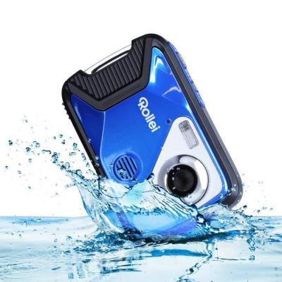 ROLLEI  Sportsline 60 Plus appareil photo num&eacute;rique &eacute;tanche avec cam&eacute;scope 21 MP Bleu