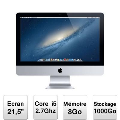 iMac 21"" (Fin 2012) Core i5 2,7GHz - HDD 1 To - 8 Go AZERTY - Fran&ccedil;ais