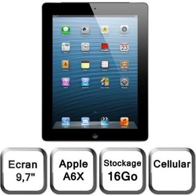 Apple iPad &eacute;cran Retina Wi-Fi+Cellular 16Go Noir 