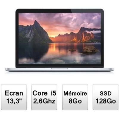 MacBook Pro 13"" Retina (2014) - Core i5 2.6 GHz 128 SSD - 8 Go AZERTY - Fran&ccedil;ais