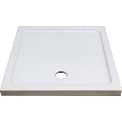 ONDEE Receveur MERI - Picots Antid&eacute;rapants - 90x90x6,5cm - Gr&egrave;s - Blanc