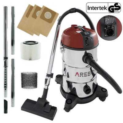 AREBOS Aspirateur Industriel 6en1 1300W 30L Acier Inoxydable Fonction de soufflage Rouge - Rouge - 