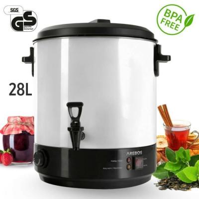AREBOS  St&eacute;rilisateur automatique 28L avec thermostat et temp&eacute;rature r&eacute;glable 30-110&deg;C 