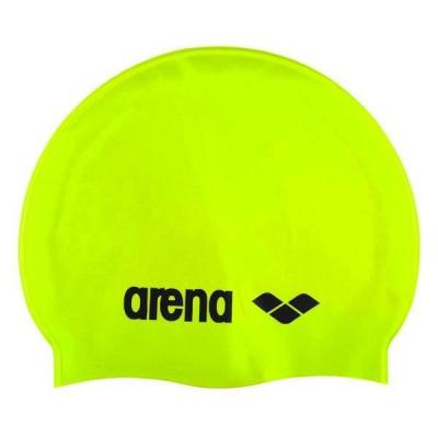 ARENA  Classic Silicone Bonnet de piscine Mixte Adulte, Vert, NS