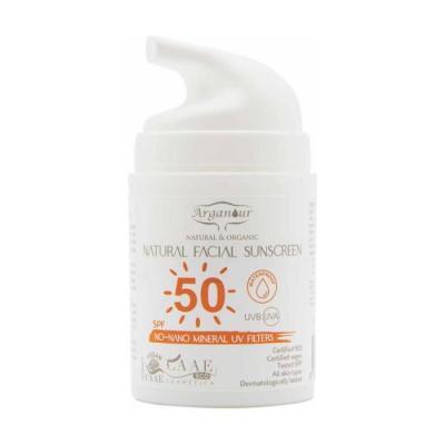 ARGANOUR  Cr&egrave;me solaire visage Natural&Organic 50 ml FPS 50