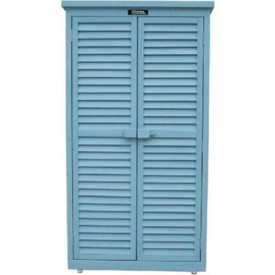 HABITAT ET JARDIN Armoire de jardin ""Space"" - 87 x 46.5 x 160 cm - Bleu ciel