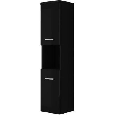 Armoire Colonne Montreal (Noir Brillant)