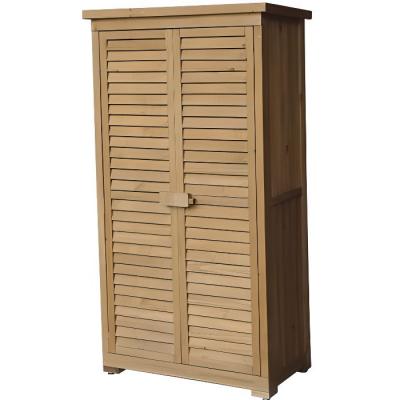 Gardiun Armoire de Rangement Jardin Emmy 87 x 46,5 x 160 cm en Bois
