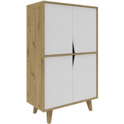 Armoire Nexo de 134 cm Style scandinave 
