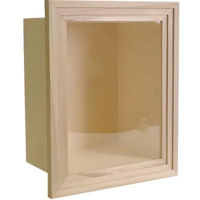 ARTEMIO Vitrine en bois &agrave; d&eacute;corer - 28,5 x 23,5 cm -  - couleur variant