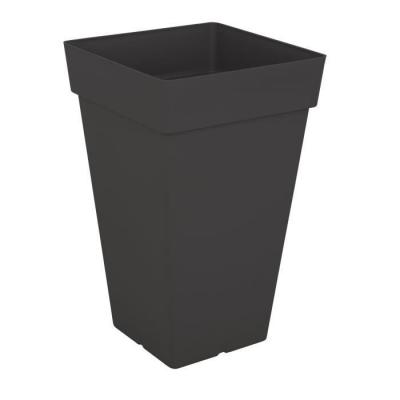 ARTEVASI Pot Capri CARR&Eacute; Haut 50CM Anthracite