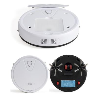 LIVOO Aspirateur Robot - - Mod&egrave;le Blanc - 800 Pa - 500 ml - Autonomie 70 min