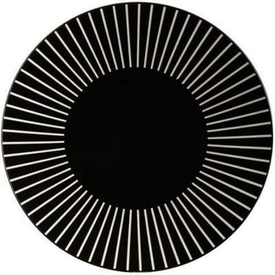 SECRET DE GOURMET Atmosphera - Assiette plate Sun - Diam. 27 cm - Noir - SUN