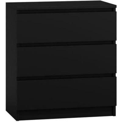 Commode moderne avec 3 tiroirs Malwa M3 - Noir 