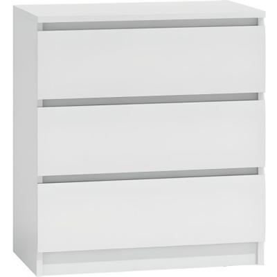 Commode moderne avec 3 tiroirs Malwa M3 - Blanc 