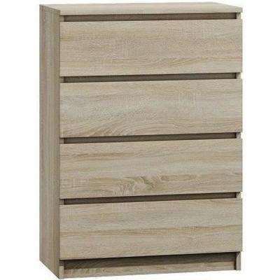 Commode moderne avec 4 tiroirs Malwa M4 - Sonoma 