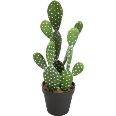 ATMOSPHERA Plante artificielle Cactus en pot h 42 cm - Plat - 