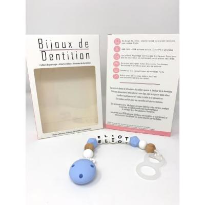  Attache t&eacute;tine personnalis&eacute; - Bleu