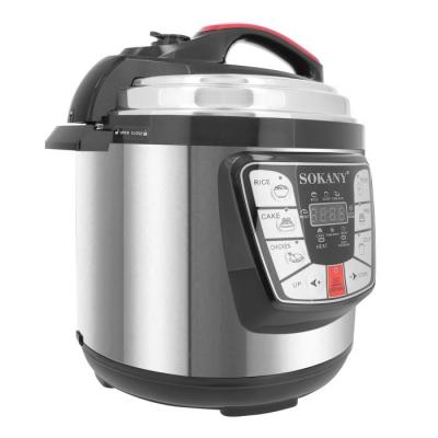 SOKANY Autocuiseur -  - 6L - Inox - Multifonction - Syst&egrave;me de S&eacute;curit&eacute;