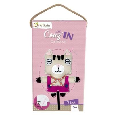 AVENUE MANDARINE Kit cr&eacute;atif  Little Couz'in Tina le Chat