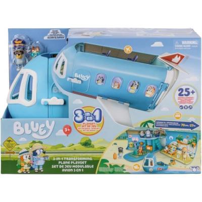 BLUEY  set de jeu modulable avion 3 en 1 BLU0630996176702