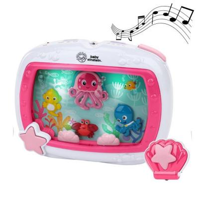 BABY EINSTEIN  &ndash; Veilleuse b&eacute;b&eacute; R&ecirc;ves Marins &ndash; Aquarium musical & sons de l&rsquo;oc&eacute;an t&eacute;l&eacute;commande rose