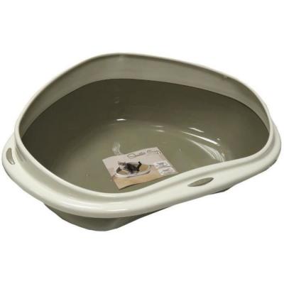 AIME  Bac A Litiere D'angle + Rebord - 58 X 48 X 20.5 Cm - Pour Chat