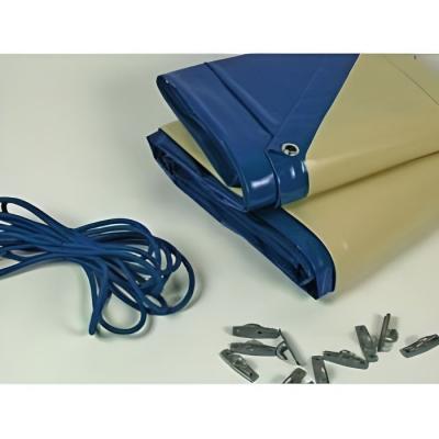HABITAT ET JARDIN B&acirc;che hiver pour piscine Cordoue - 280 gr/m&sup2; - bleu