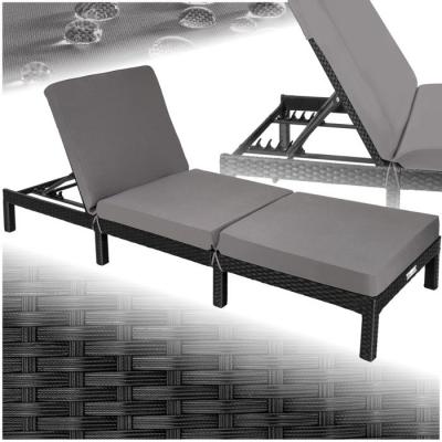 TECTAKE  bain de soleil sofia 5 positions - noir 402307