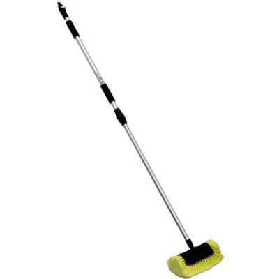 GT MARKET Balai brosse de lavage t&eacute;lescopique avec raccord tuyau - longueur 1.70 m&egrave;tres