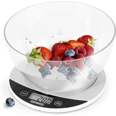 DURONIC  KS3000 Balance de cuisine num&eacute;rique en acier inoxydable 5 kg
