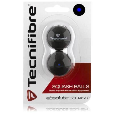 TECNIFIBRE Balle de squash  Balles de Squash 1  point  bleu X2