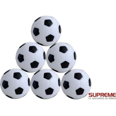 SUPREME Balles Baby Foot Plastique Noir & Blanc (Par 10)