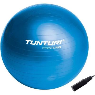 TUNTURI  14TUSFU136 Ballon de Gym Mixte Enfant, Bleu, 75 cm