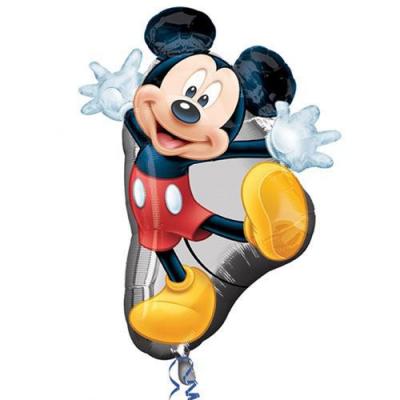 Disney Amscan 55,9&nbsp;cm/55&nbsp;cm Mickey Mouse Supershape Ballon en aluminium