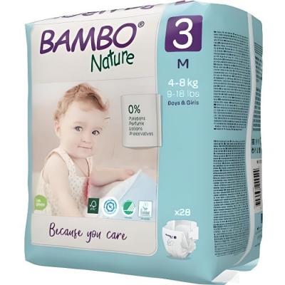 BAMBO  Nature Couches Jetables - Midi - Taille 3 (28 couches)