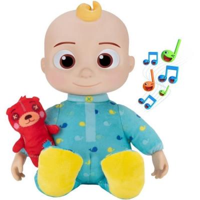 BANDAI Peluche Cocomelon Bedtime JJ Doll avec son 