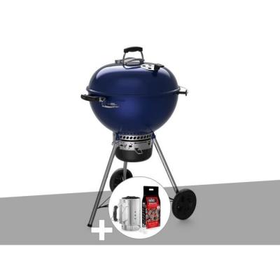 WEBER Barbecue &agrave; charbon  Master-Touch GBS C-5750 57 cm Deep Ocean Blue avec kit d'allumage