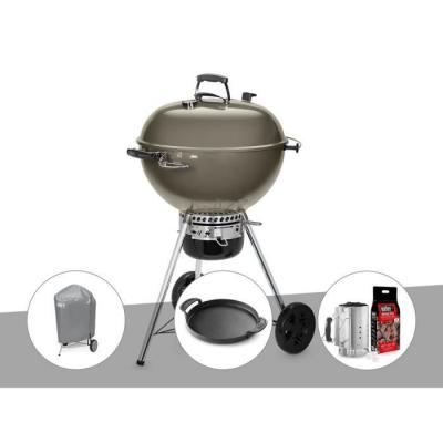 WEBER Barbecue &agrave; charbon  Master-Touch GBS C-5750 57 cm Smoke Grey avec housse, plancha et kit allumage 