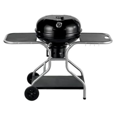 BRIXO Barbecue charbon de bois GLOBO &Oslash; 55cm Couvercle Thermostat 2 roues et 2 pieds + 2 Tablettes