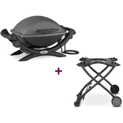 WEBER Barbecue &eacute;lectrique Q 1400 + Chariot -  