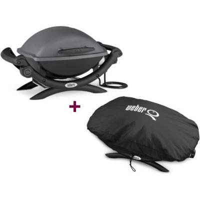 WEBER Barbecue &eacute;lectrique Q 1400 + Housse -  